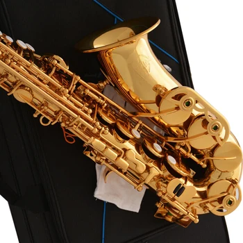 Новый золотой альт-саксофон Eb-саксофон профессионального исполнения