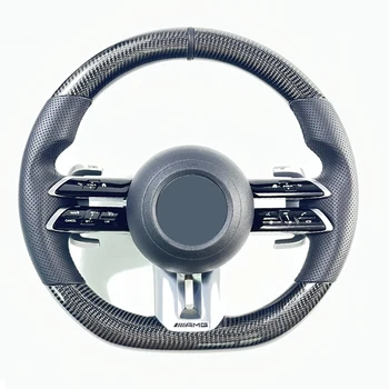Индивидуальное Рулевое колесо из Углеродного волокна Для 2018-2023Mercedes Benz AMG W205 C63 W212 W204 W213 W176 A CLS CLA
