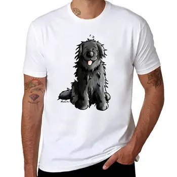 Новая черная футболка с рисунком собаки Ньюфаундленда, спортивная рубашка, пустые футболки, мужские графические футболки