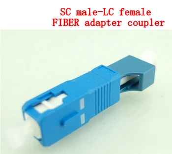 бесплатная доставка AB43C 10шт SC мужской - LC женский однорежимный фланцевый адаптер оптоволоконный соединитель для цифровой связи