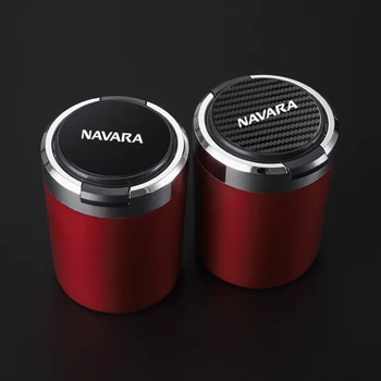 Автомобильные аксессуары пепельница с открытой кнопкой, светодиодная нержавеющая сталь, пластик для стайлинга автомобилей Nissan navara
