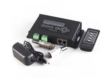 Горячая распродажа dmx декодер dmx512 светодиодный контроллер 3-канальный rgb светодиодный контроллер порт rj45