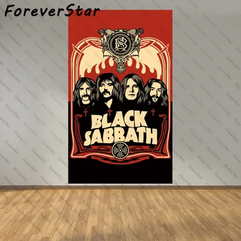 Black Sabbaths Фон для металлической рок-музыки Гобелен Лучший Подарок Диван Одеяло Настенное Украшение