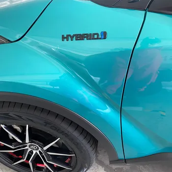 3 Стиля 3D наклейки с логотипом ГИБРИДНОГО автомобиля, устанавливающие Металлическую эмблему, наклейку на значок, Автоаксессуары для Toyota Prius Camry Crown Auris Rav4
