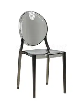 Прозрачный обеденный стул, современный минималистичный стул-призрак, креативный модный скандинавский акриловый сетчатый красный кристалл, пластиковый стул ins