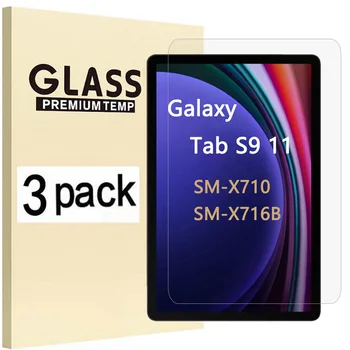 (3 упаковки) Закаленное Стекло Для Samsung Galaxy Tab S9 11 2023 Защитная Пленка Для экрана планшета с защитой от царапин