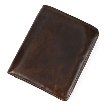 Короткий кошелек из кожи AETOO senior oil leather, мужской и женский двухслойный кошелек для мелочи Baotou layer из воловьей кожи, сумка для монет с несколькими картами