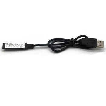 USB RGB Контроллер DC5V Светодиодный Диммер с 3 Клавишами 4-Контактный Разъем-розетка для 5V RGB Светодиодной USB-ленты 19 Динамических Режимов Для Светодиодной ленты