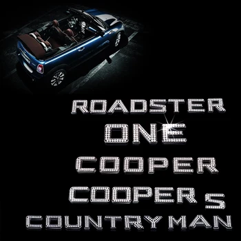 Автомобиль 3D Металлические Хрустальные Буквы Наклейки Эмблема Значок Заднего Багажника Mini Cooper R53 R56 R60 R61 F54 F55 F56 F57 F60 Countryman