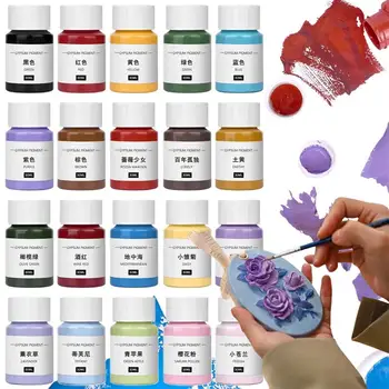 30 мл/Бутылка Акриловая Краска Для Окрашивания Штукатурки Пигмент Ручной Работы Для Изготовления Гипса Кукла Граффити Краситель Пигмент Macaron Morandi Color