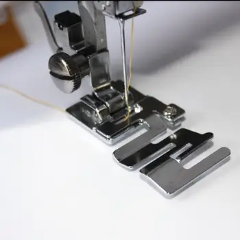 Практичная Прижимная лапка для швейной машины, Прижимная лапка для гофрирования кромки ножек, аксессуары для бытовых швейных машин