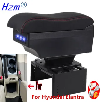 Для Hyundai Elantra Подлокотник коробка для Hyundai Elantra автомобильный подлокотник внутренняя Центральная коробка для хранения USB Зарядка автомобильные аксессуары