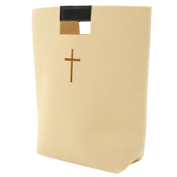 Сумка для покупок с выдолбленным в Библии крестом, войлочный чехол для Библии, сумка для переноски, сумка для христианской церкви, переносная сумка для изучения Библии