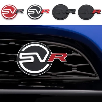 1шт 3D металлический автомобильный логотип SVR Эмблема передней решетки Наклейка на задний бампер, заднюю дверь, багажник Аксессуары с английской Эмблемой Сзади автомобиля