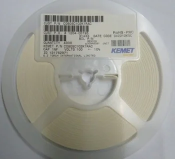 C1206C120KBRACTU Kemet SMD Многослойный керамический конденсатор 1206 12pF 10% 630V X7R 3216