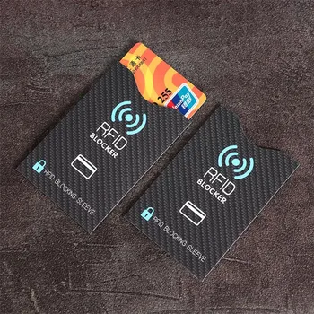 RFID Блокирующие рукава Карты NFC Защита дебетовых кредитных карт Блокиратор Набор для предотвращения кражи личных данных для мужчин и женщин Чехол для банковских карт