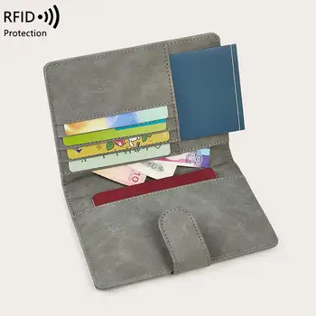 RFID-обложки для паспортов из искусственной кожи, мужские И женские загранпаспорта, чехол для кредитных карт, бумажник, протектор, сумка Унисекс, прямая поставка, 10 шт.