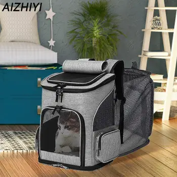 Расширяемый рюкзак для путешествий с кошками, переносная переноска для домашних животных, дорожная сумка, складная, большой емкости, Креативная для кошек и собак.
