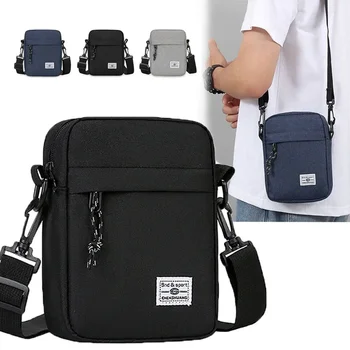Мужская мини-сумка через плечо, маленькая мужская сумка через плечо, мужской диагональный маленький рюкзак, легкая сумка-мессенджер для телефона, нагрудная сумка для мальчика