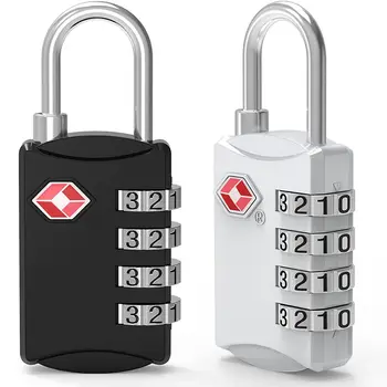 Многоцелевой 4-значный таможенный пароль TSA, портативный всепогодный кодовый замок для багажа, противоугонный кодовый замок для чемодана