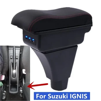 Коробка для Подлокотника Suzuki IGNIS Для Автомобильного Подлокотника Suzuki IGNIS Центральный Ящик для хранения, специально Модифицированный Автомобильными Аксессуарами USB