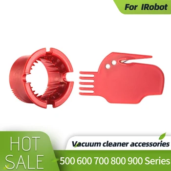 Круглая несущая щетка плоская красная ударная щетка для IROBOT Roomba 500 600 700 800 900 серии аксессуары для чистки волос инструмент для чистки