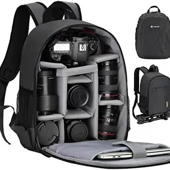 Многофункциональная сумка-рюкзак для цифровой фотокамеры Nikon Sony, водонепроницаемая уличная сумка для зеркальной фотокамеры, сумка для объектива, сумка для зеркальной фотокамеры