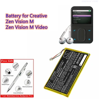 Аккумулятор медиаплеера 3,7 В/1500 мАч DVP-HD0003, BA20603R79914 для Creative Zen Vision M Video