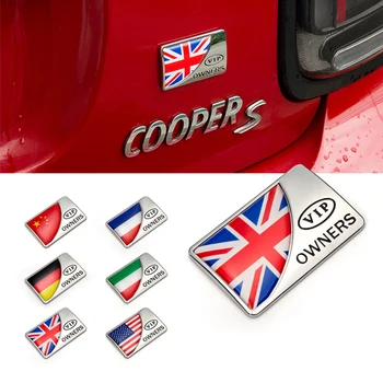 Кузов Автомобиля 3D Металлическая Эмблема Значок Флаг Страны Наклейка Для Mini Cooper R55 R56 R58 R60 R61 F54 F55 F56 F57 F60 Countryman VIP Владелец