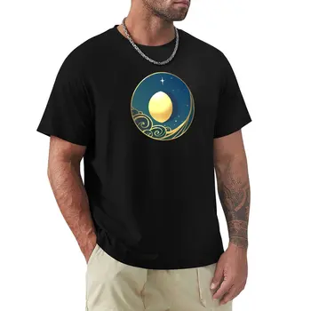 Золотые Луны: Невнятная футболка, быстросохнущая корейская модная футболка с коротким рукавом, забавные футболки для мужчин