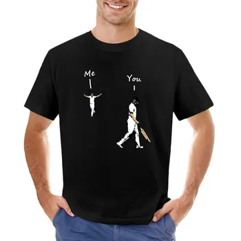 Футболка с крикетом для мальчиков, белые футболки, забавные футболки, мужская хлопчатобумажная футболка