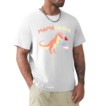 Женская футболка Mamasaurus Transgender Trex Trans Pride, флаг динозавра, мама, эстетическая одежда, милая одежда, мужские футболки