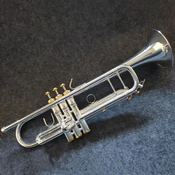 Сделано в Японии Качественная Труба YTR-8335 Из Латуни С Посеребренным Покрытием Профессиональный Инструмент для Выдувания Труб с Кожаным Чехлом