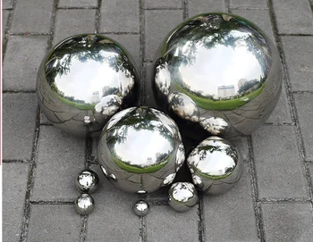 2шт садовая сфера диаметром 120 мм, шар из нержавеющей стали 304, полый шар, декоративный шар, подвесная садовая сфера для украшения